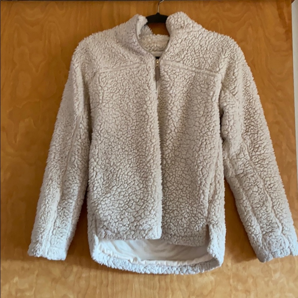 ELODIE HALF ZIP TEDDY PULLOVER